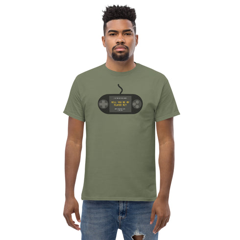 "Will You Be My Player 2" Geeky Valentine's Tee